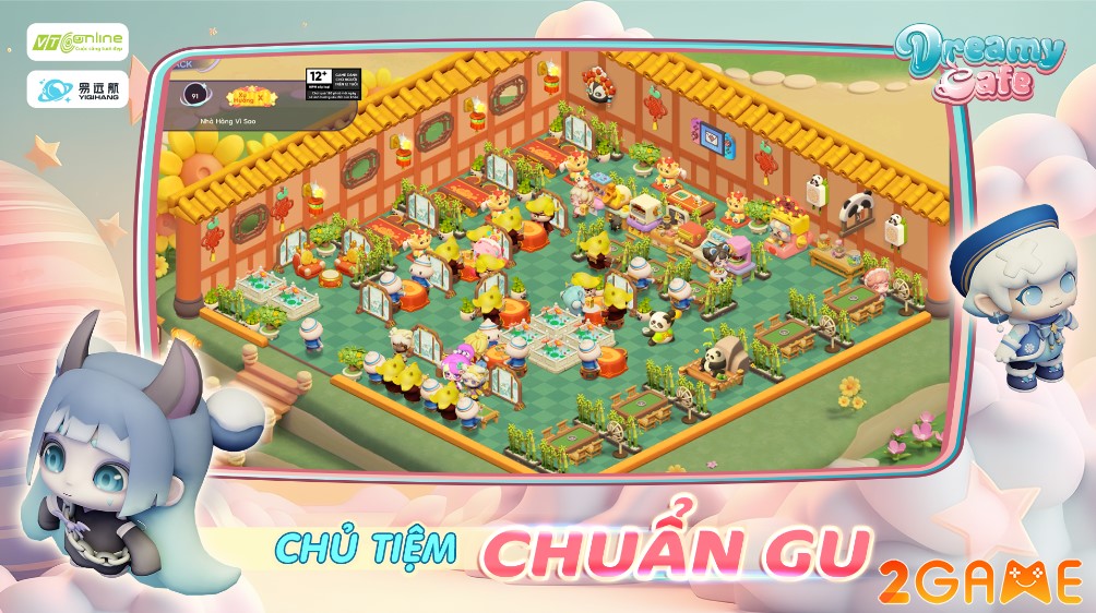 Dreamy Cafe – Game quản lý kinh doanh tại xứ sở Mộng Mơ siêu đáng yêu dreamy cafe 2