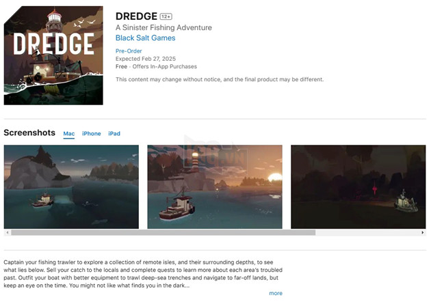 Bom tấn độc lập Dredge sắp được đưa lên di động trước sự vui mừng của game thủ