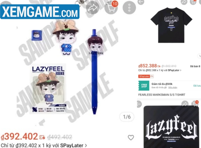 drx-ban-ao-lzf LazyFeel tiếp tục được DRX ưu ái, ra mắt loạt sản phẩm cá nhân để “chiều fan” drx ban ao lzf