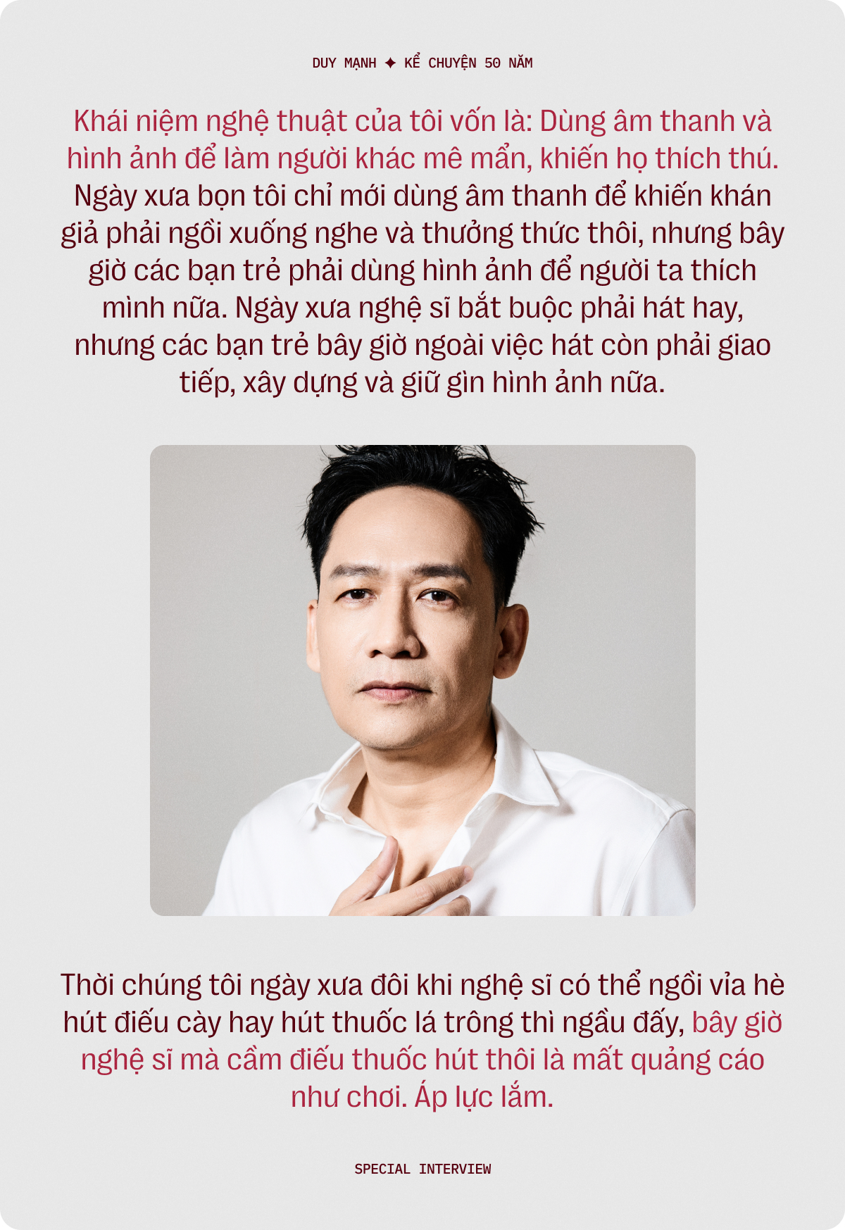 Nghe Duy Mạnh kể chuyện 50 năm: