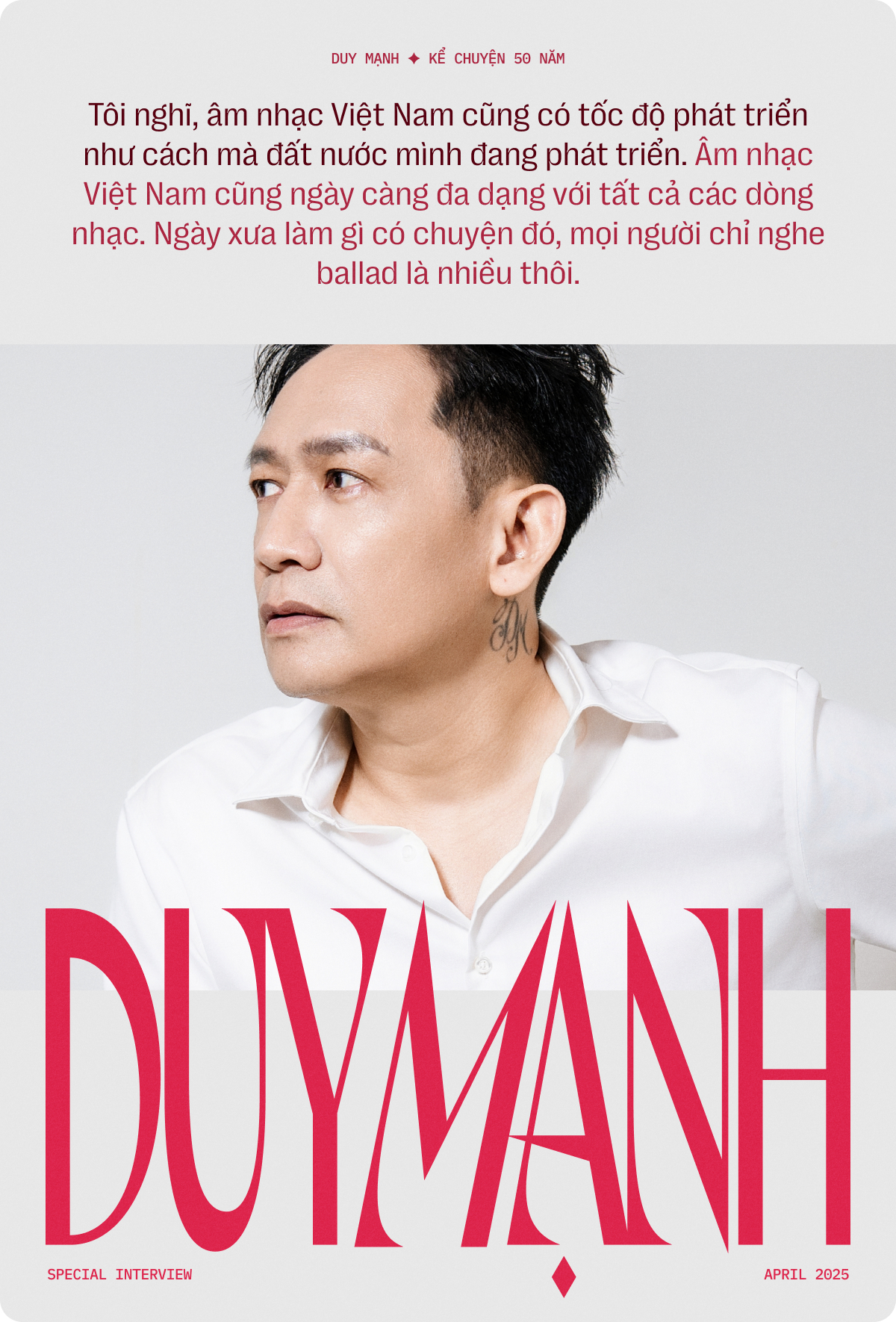 Nghe Duy Mạnh kể chuyện 50 năm: