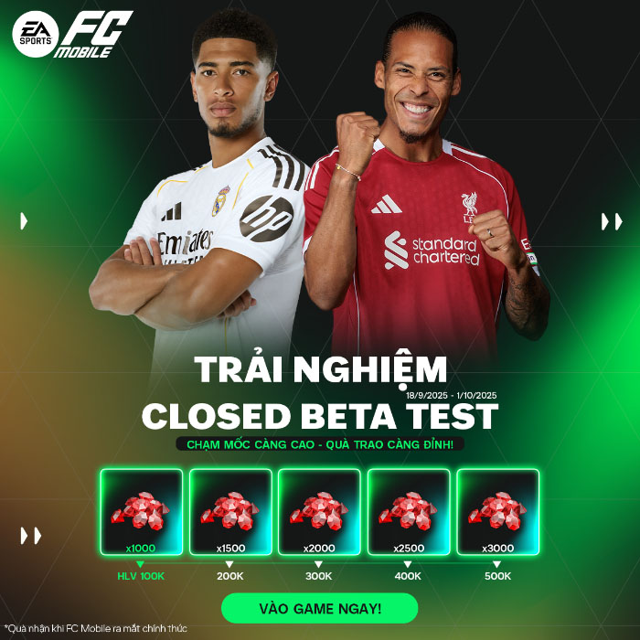 EA SPORTS FC Mobile chính thức mở trải nghiệm sớm Closed Beta Test tại Việt Nam ea sports fc mobile 2
