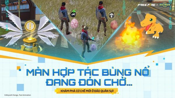 Free Fire chính thức khởi động sự kiện hợp tác cùng Digimon Adventure từ ngày 17/11/2025 eabhaaojpeg