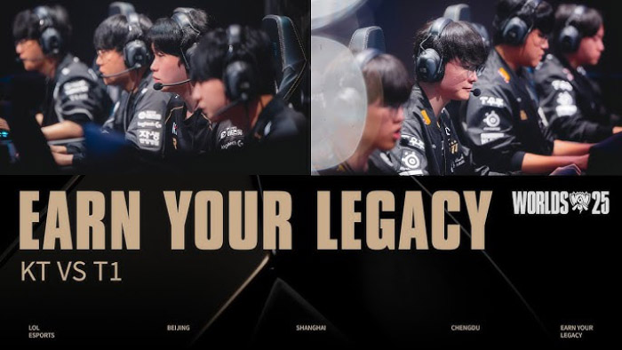 earn-your-legacy-thumb Tổng Thống Hàn Quốc đích thân chúc mừng T1 và KT vì trận chung kết CKTG 2025 earn your legacy thumb