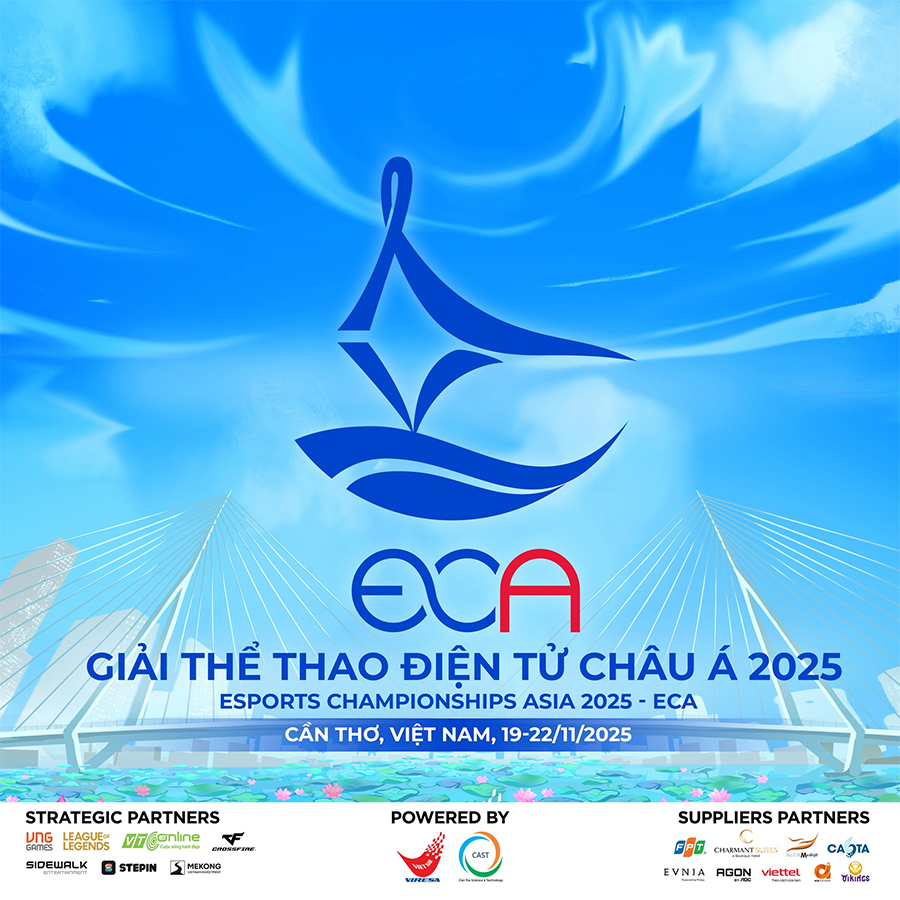 Cần Thơ bùng nổ với ECA 2025 - Sự kiện Esports mang tầm cỡ châu lục eca 2025