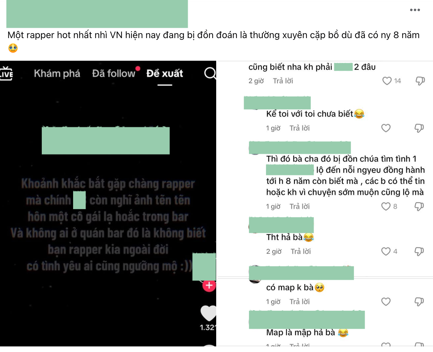 HÓNG: Rộ tin 1 nam rapper Vbiz hôn gái lạ trong quán bar dù đã có bạn gái 8 năm- Ảnh 1.