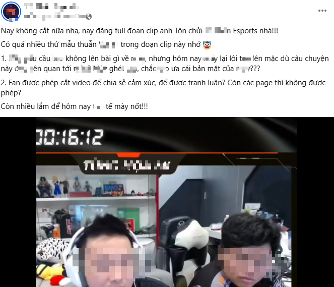 Nam BLV Liên Quân nổi tiếng bức xúc, công khai