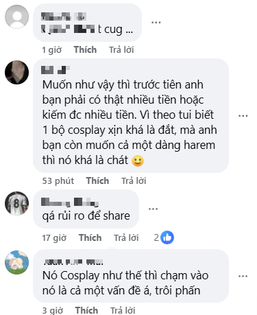 Quá đam mê các nữ cosplayer, fan nam đưa ra