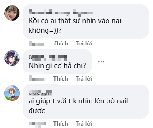 Chỉ khoe bộ móng mới, cô nàng