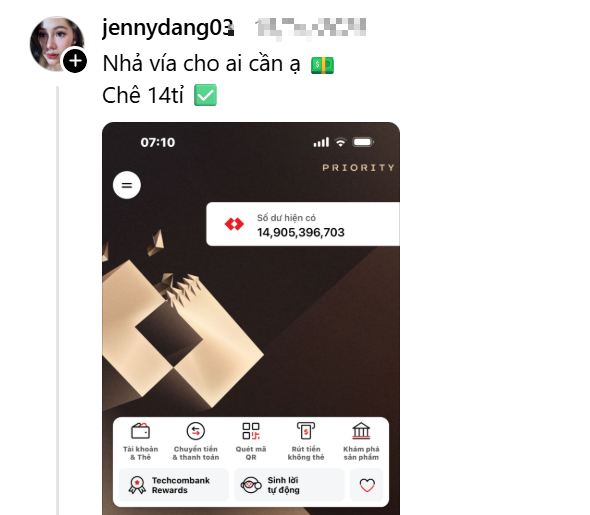 Hot girl xinh đẹp khoe số dư khủng, sổ đỏ cả sấp, cư dân mạng nhiệt tình Hot girl xinh đẹp khoe số dư khủng, sổ đỏ cả sấp, cư dân mạng nhiệt tình