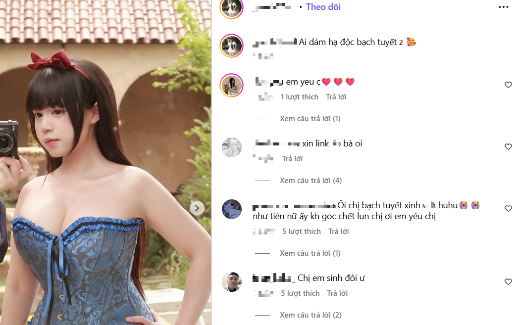 Cosplay Bạch Tuyết, hot girl Instagram gây Cosplay Bạch Tuyết, hot girl Instagram gây