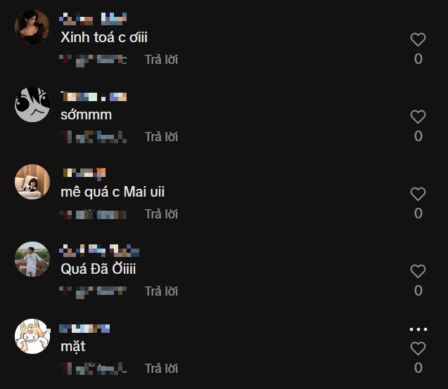 Mai Dora nháy mắt nũng nịu, khoảnh khắc