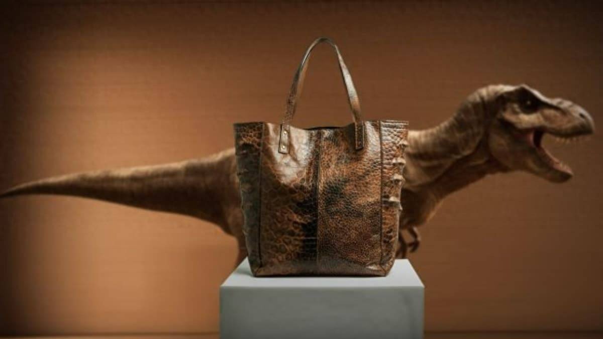 Ý tưởng táo bạo: Sản xuất túi xách từ da khủng long bạo chúa nhờ vào DNA cách đây hàng triệu năm để bảo vệ môi trường?- Ảnh 4. Ý tưởng táo bạo: Sản xuất túi xách từ da khủng long bạo chúa nhờ vào DNA cách đây hàng triệu năm để bảo vệ môi trường?- Ảnh 4.