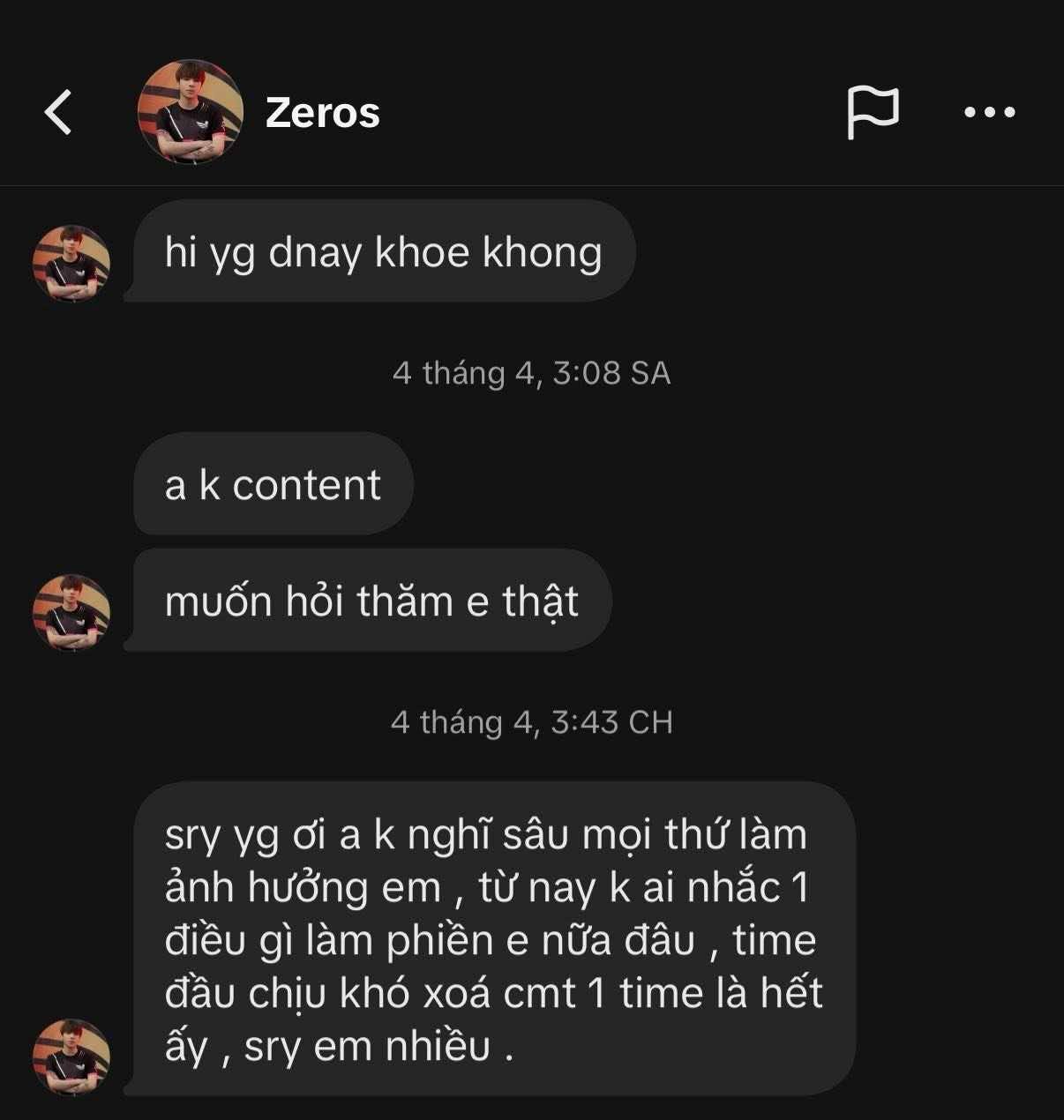 ef6b8cc6-6975-487d-b14c-80c43e8aa77f-17457137722752083808854-1745714642271-17457146424441593141264 "Streamer phú bà" bức xúc sau loạt hành động đi quá giới hạn của Zeros, nhà trai thừa nhận "não có vấn đề" ef6b8cc6 6975 487d b14c 80c43e8aa77f 17457137722752083808854 1745714642271 17457146424441593141264