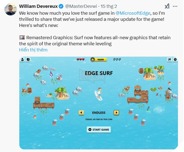 Sieu pham game rot mang Surf vuot mat game Khung long voi ban cap nhat cuc chay 3 Siêu phẩm game rớt mạng Surf vượt mặt game Khủng long với bản cập nhật cực cháy