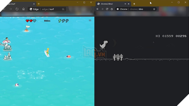 Sieu pham game rot mang Surf vuot mat game Khung long voi ban cap nhat cuc chay 2 Siêu phẩm game rớt mạng Surf vượt mặt game Khủng long với bản cập nhật cực cháy