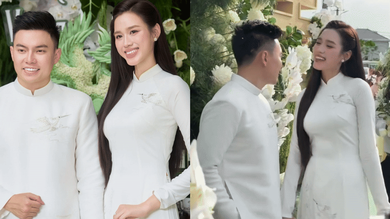 Hoa hậu Đỗ Hà ứng xử cỡ này, Tập đoàn Sơn Hải chọn đúng con dâu rồi!- Ảnh 1.