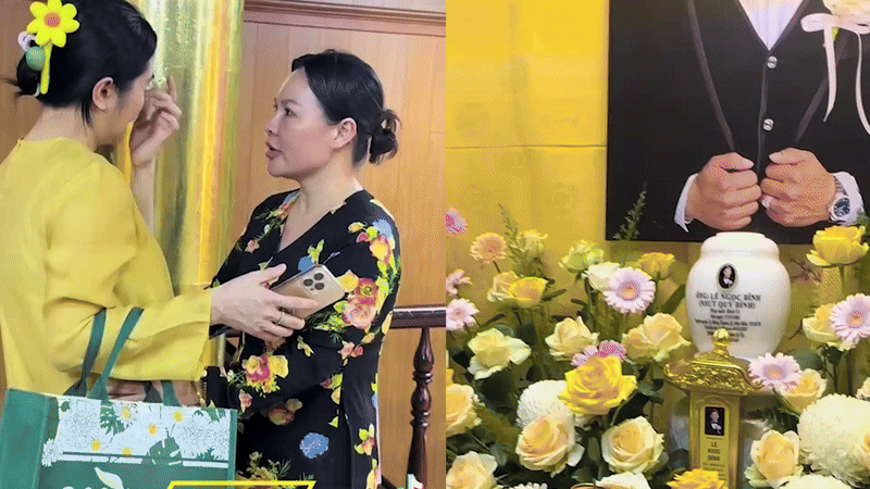 Thất thứ 3 của Quý Bình: 1 sao nữ đều đặn tới viếng, bật khóc ôm chầm lấy vợ của nam diễn viên- Ảnh 1.