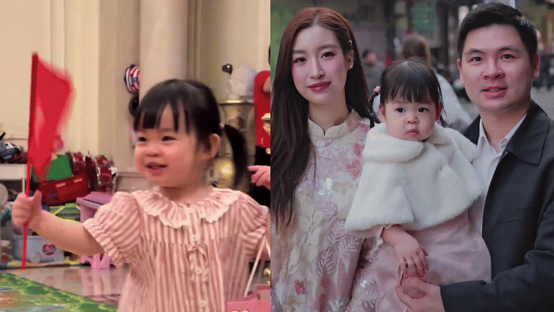 Con gái Đỗ Mỹ Linh làm 1 hành động khiến 700.000 người dán mắt xem, chứng minh nàng hậu dạy con quá khéo- Ảnh 1.