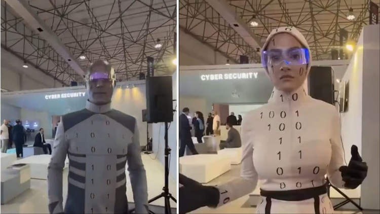 Chuyện thật như đùa tại Iran: Robot hình người cao cấp tại triển lãm công nghệ bị bóc mẽ là người thật đóng giả- Ảnh 2. Chuyện thật như đùa tại Iran: Robot hình người cao cấp tại triển lãm công nghệ bị bóc mẽ là người thật đóng giả- Ảnh 2.