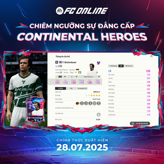 FC Online gây sốc với mùa thẻ Continental Heroes: Messi vượt Ronaldo, dàn huyền thoại