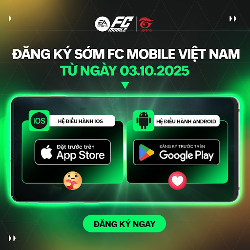 FC Mobile Việt Nam mở sự kiện đăng ký sớm, game thủ tiếp tục có cơ hội nhận được 10.000 đá quý sau CBT fcmobile 1