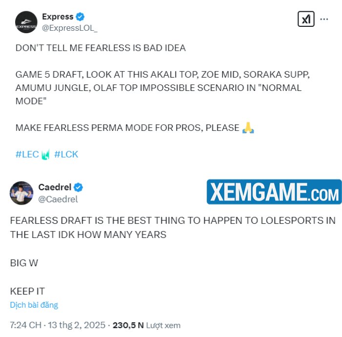 T1 và HLE mang đến cặp BO5 bùng nổ, nhiều chuyên gia kêu gọi áp dụng Fearless Draft vĩnh viễn fearless draft t1 hle 1 1