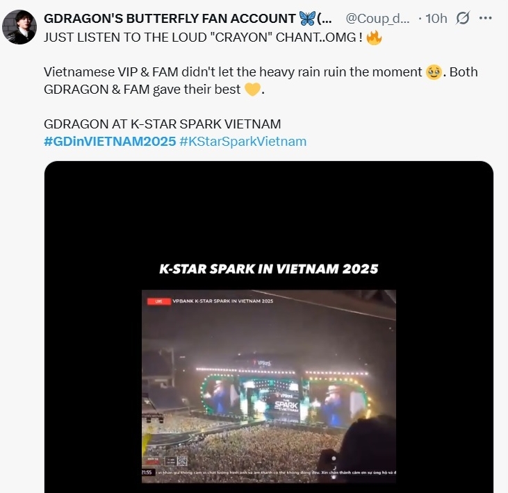 Fan quốc tế “wow không ngừng nghỉ”, đòi G-Dragon mang ngay concert đến Việt Nam sau màn tắm mưa lịch sử!- Ảnh 6.
