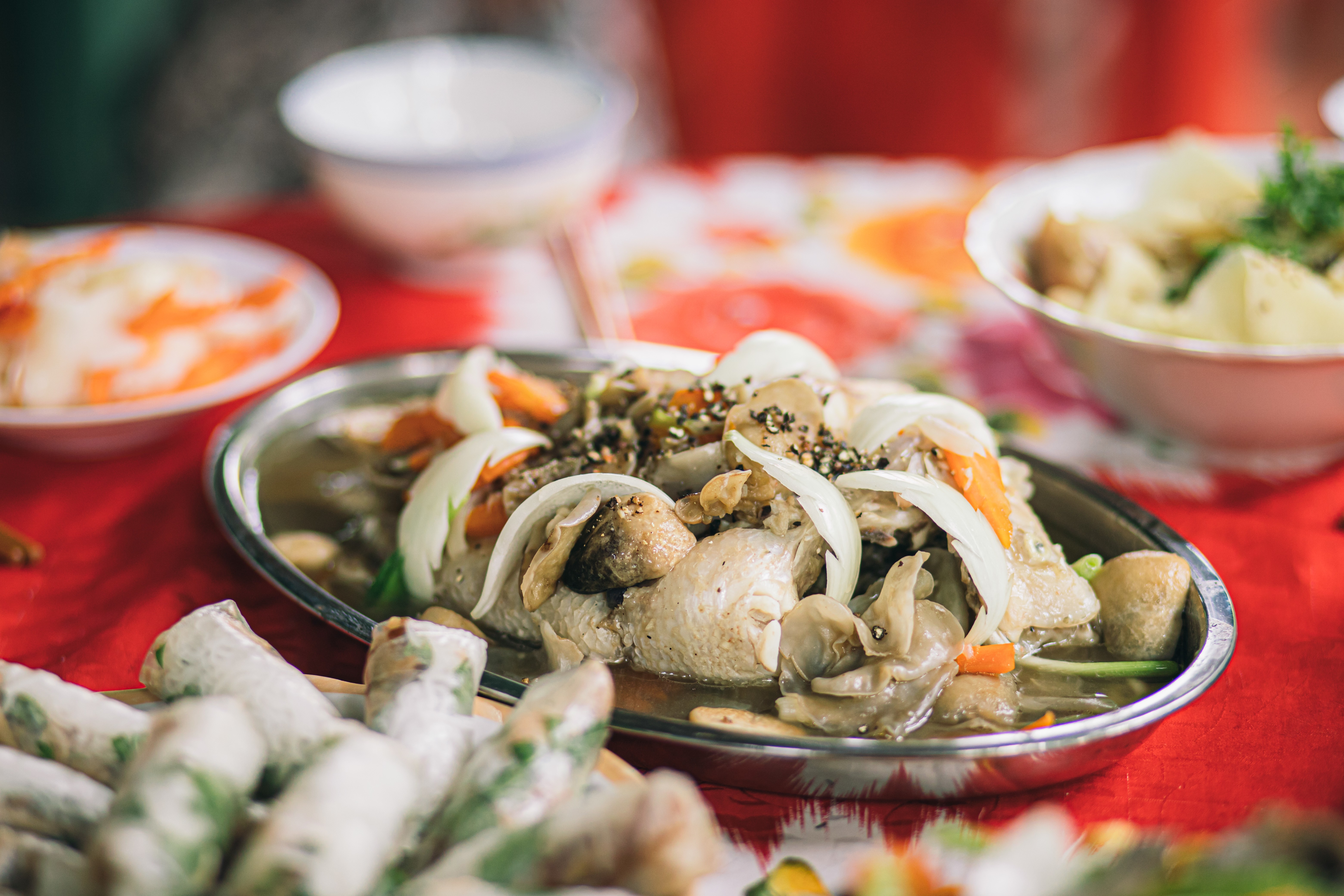 Cá diêu hồng chưng tương.