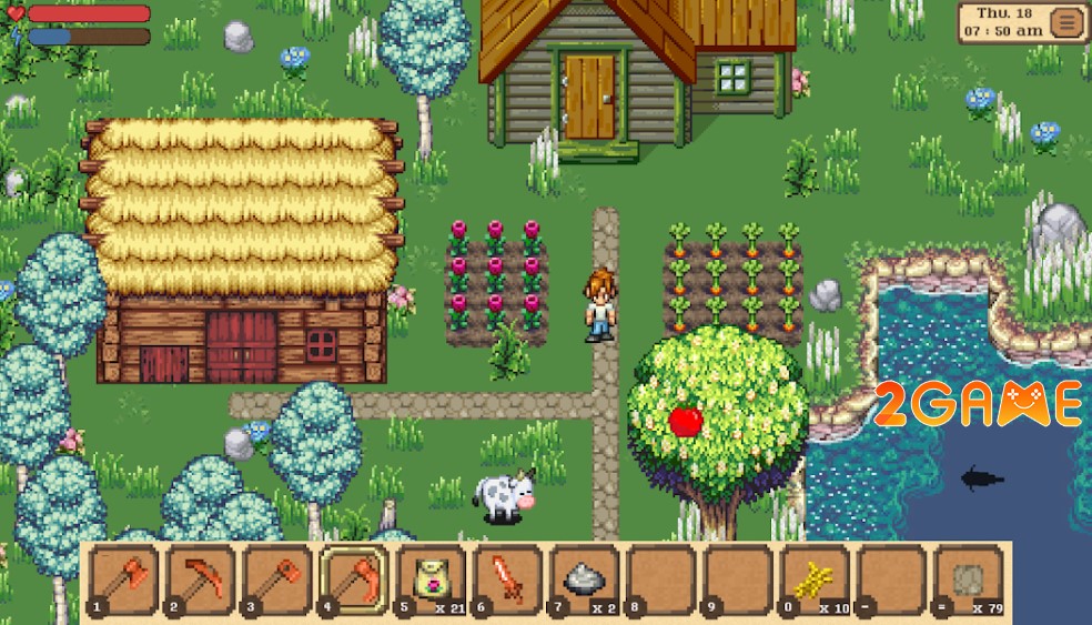 game nông trại nhập vai phiêu lưu Forest Spirit: Farm & Fight