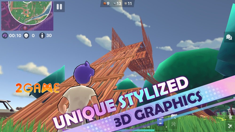 Fortzone Battle Royale kết hợp xây dựng và bắn súng thời gian thực fortzonebattleroyale 3