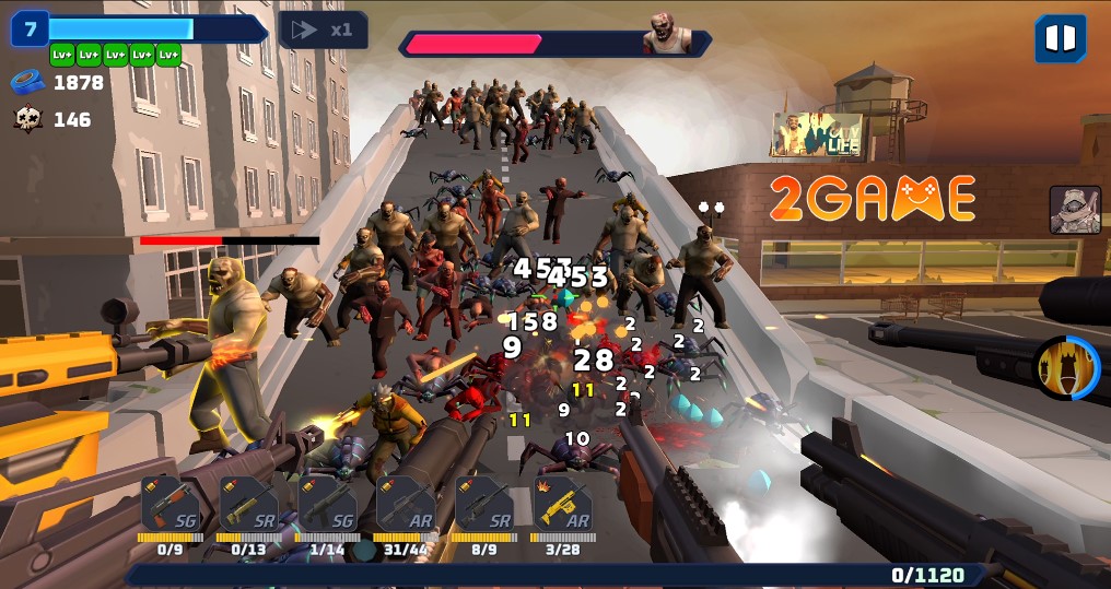 Fps Zombie Wave: Survivors – Game thủ thành với góc nhìn thứ nhất? fps zombie wave survivors 1