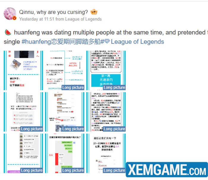 Đồng đội cũ của SofM tiếp tục dính drama tình ái: Lừa tình hàng loạt, cướp mèo của bạn gái cũ fpx5moly huanfeng bi boc phot