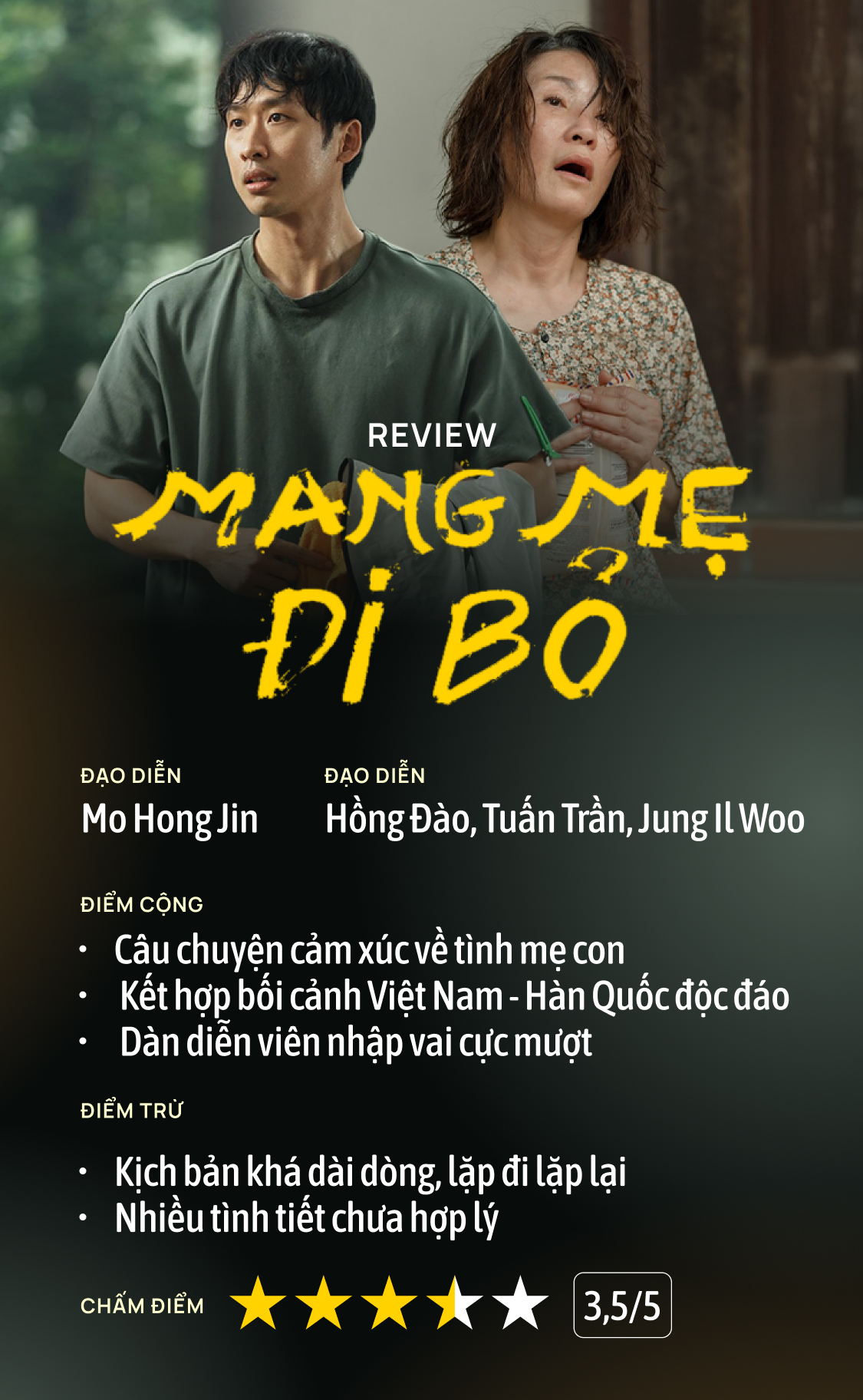 Mang Mẹ Đi Bỏ: Đến vì Jung Il Woo, ở lại để khóc cùng Hồng Đào và Tuấn Trần- Ảnh 8. Mang Mẹ Đi Bỏ: Đến vì Jung Il Woo, ở lại để khóc cùng Hồng Đào và Tuấn Trần- Ảnh 8.