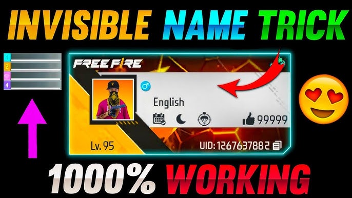 Cách thêm khoảng trắng vào nickname Free Fire bằng mã Unicode vô hình freefirespace 801