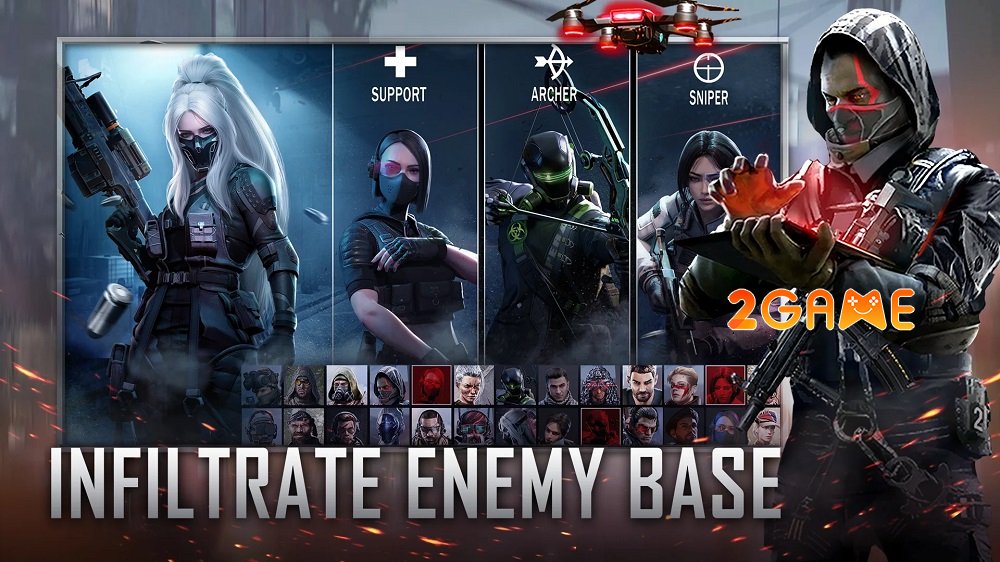 Future Warfare: Mercenaries – Game TPS chiến thuật với một nhóm nhân vật đa dạng future warfare mercenaries soft launch 2