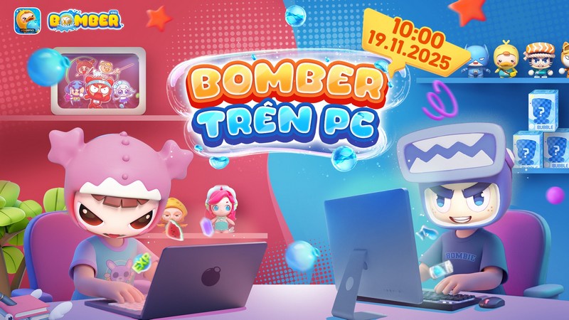 g4mg7y3 Bomber VNG ra mắt phiên bản PC vào 19/11 - Boom Online "lên đời" với đồ họa 3D và gameplay eSports g4mg7y3