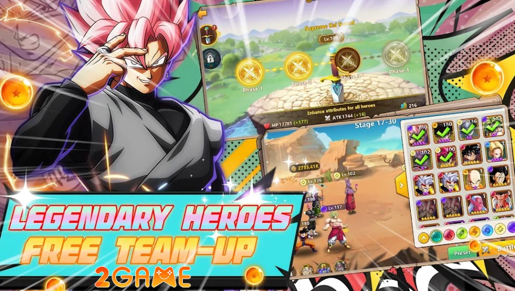 game đấu tướng chiến thuật với chủ đề Dragon Ball - Galactic Warriors X