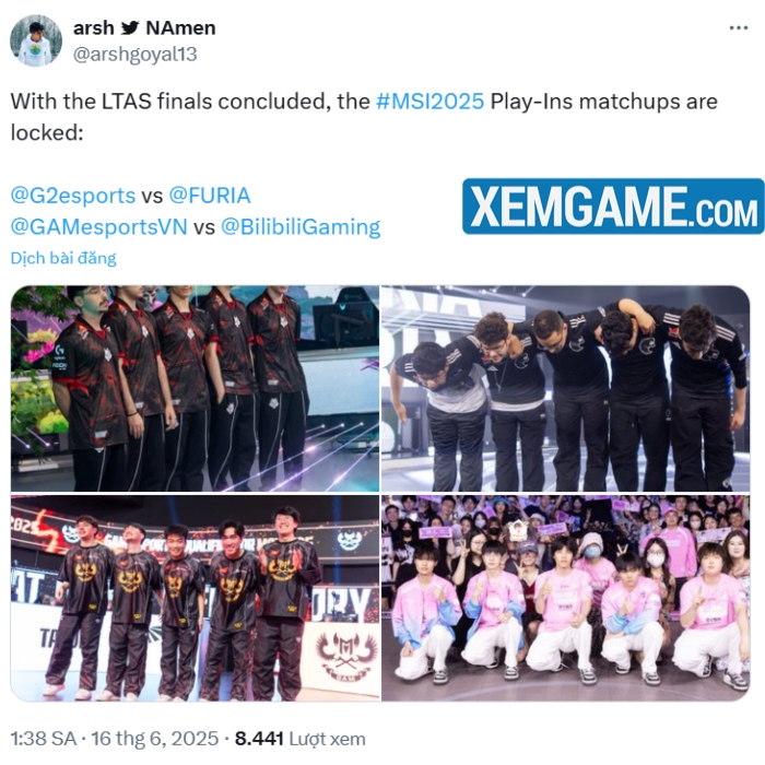 gam-blg-2025 Lộ diện 10 đội tuyển dự MSI 2025: GAM chạm trán BLG trận mở màn? gam blg 2025