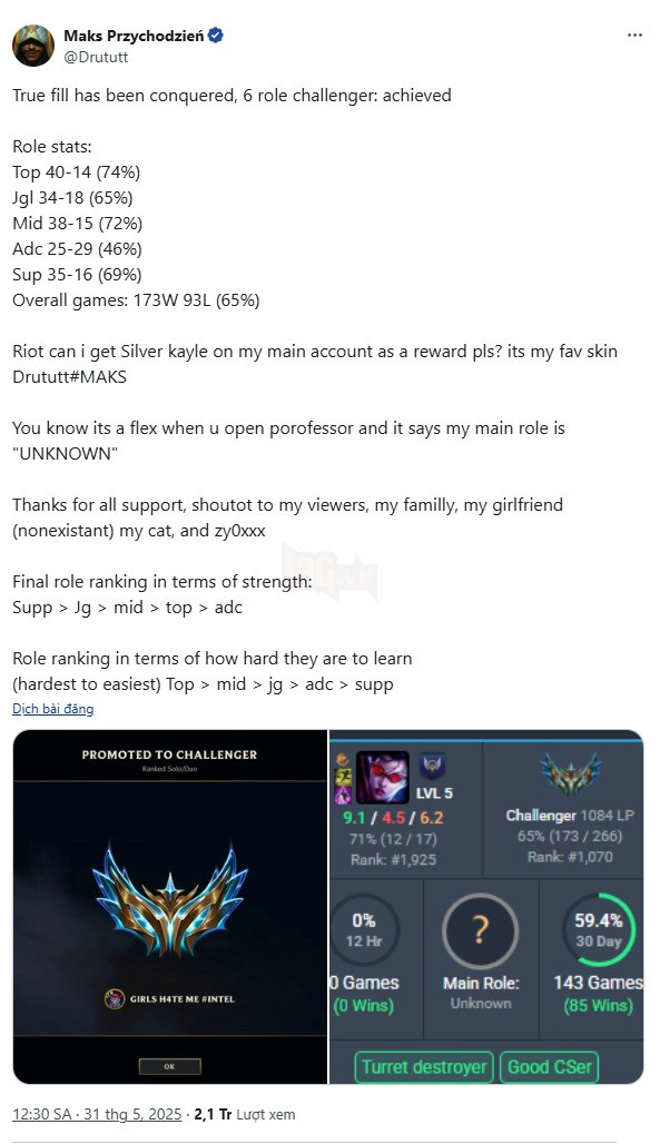 Nam game thủ gửi mail xin Riot Games trang phục hiếm nhất LMHT và cái kết bất ngờ 2