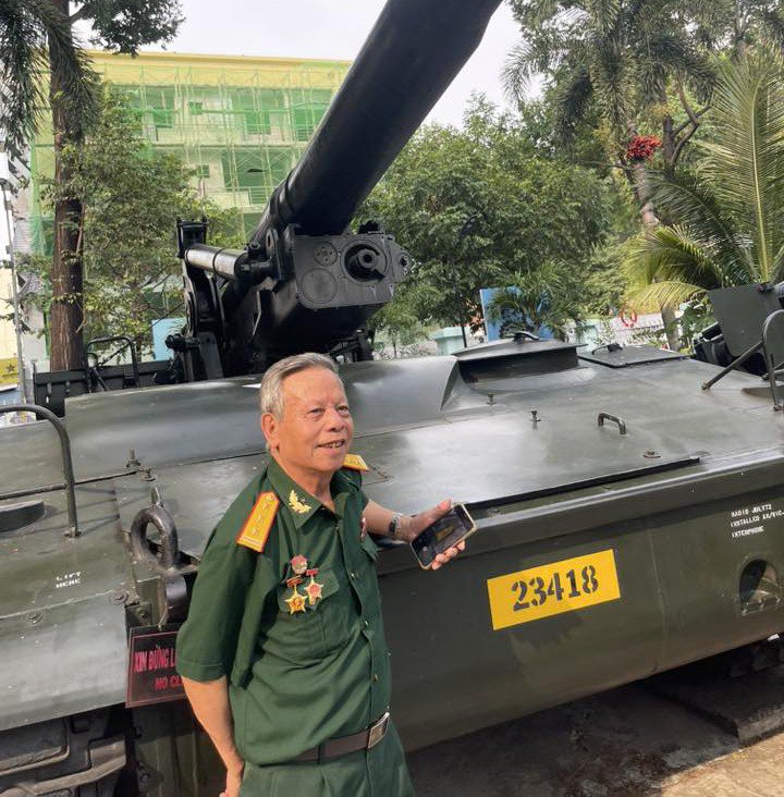 Người cựu chiến binh vào Nam chiến đấu từ năm 1969, bên khẩu pháo được mệnh danh là