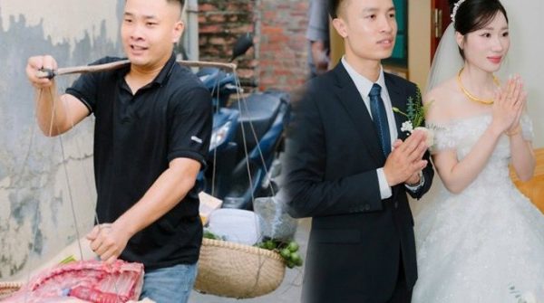 Nhà trai gánh 20kg thịt lợn, 1 buồng cau đi hỏi cưới cô gái Hà Nội gây sốt ganh lon 1760834073 576 width740height495 auto cropjpg