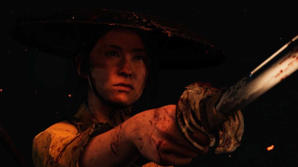 ghost-of-yotei-atsu-preparing-to-fight-the-snake Ghost of Yotei Atsu preparing to fight the Snake