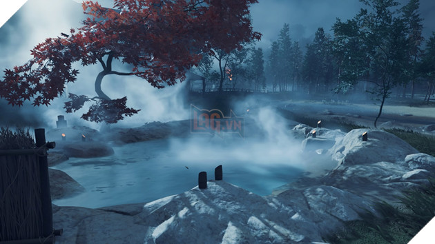 Ghost of Tsushima có những suối nước nóng giúp game thủ hồi phục