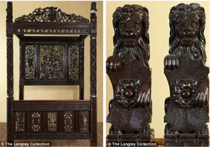 Chiếc giường gỗ bị bỏ lại trong bãi đậu xe được bán hơn 600 tỷ đồng- Ảnh 2.