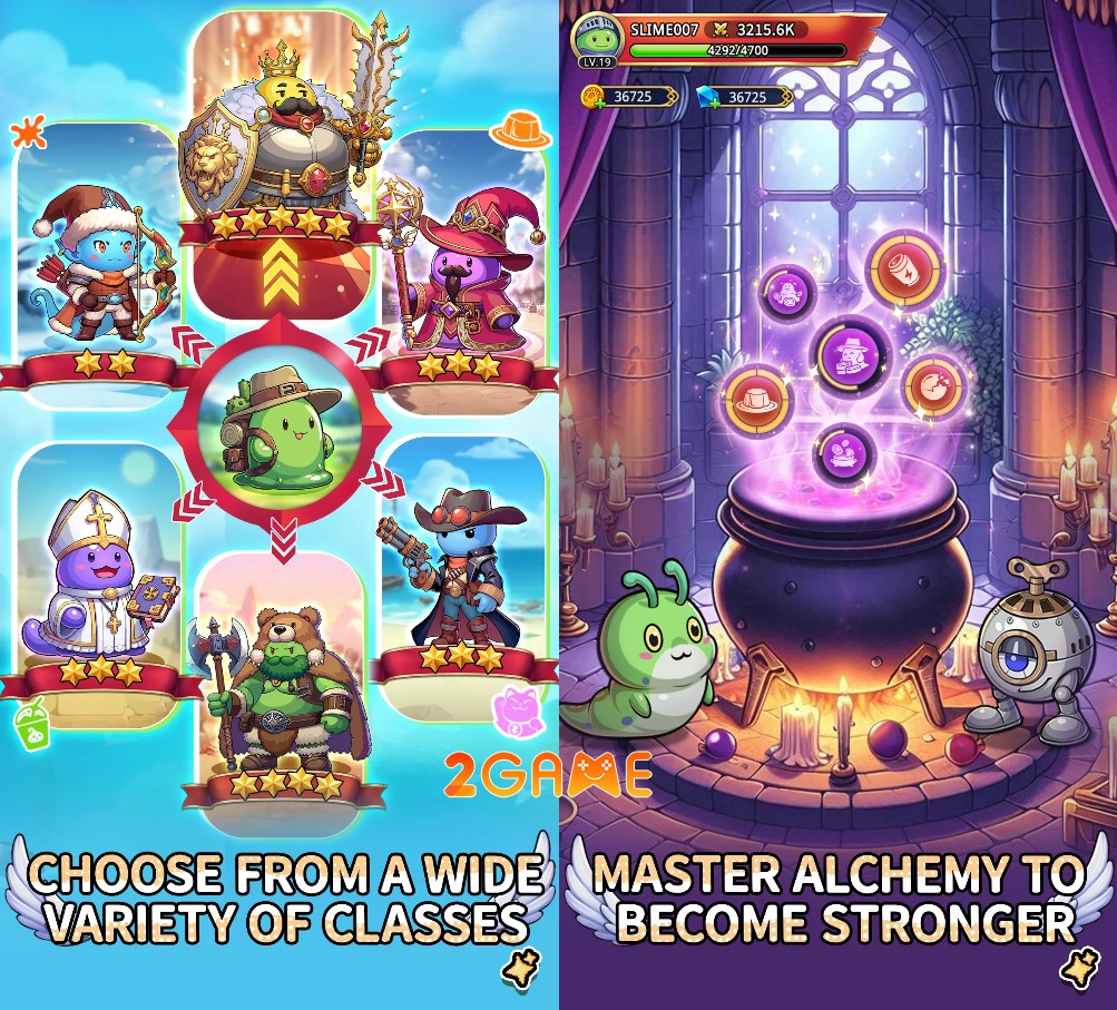 game Idle RPG mở rương Go Slime