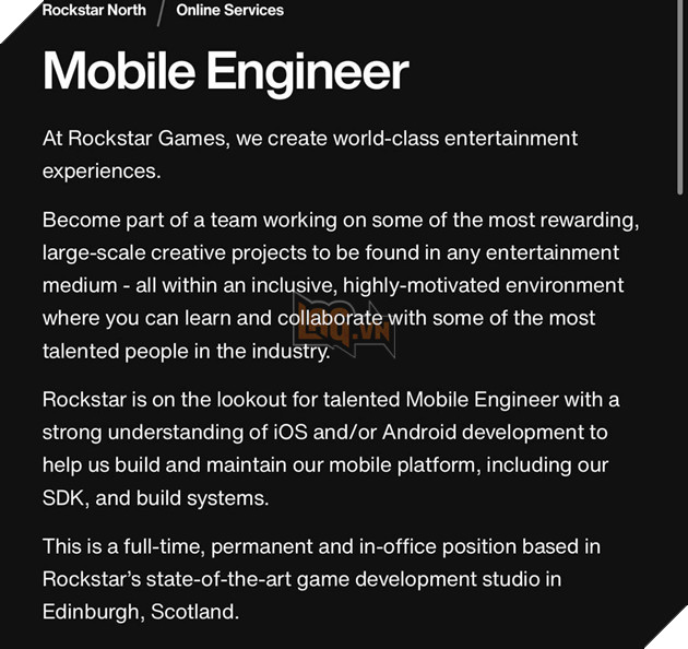 Rockstar Dang Phat Trien Mot Ung Dung Di Dong Danh Rieng Cho GTA 6 2 Các mô tả nghề nghiệp mới của GTA 6