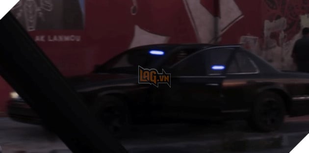 một chiếc xe cảnh sát có vẻ ngoài khá lạ lẫm đã xuất hiện trong trailer gta 6