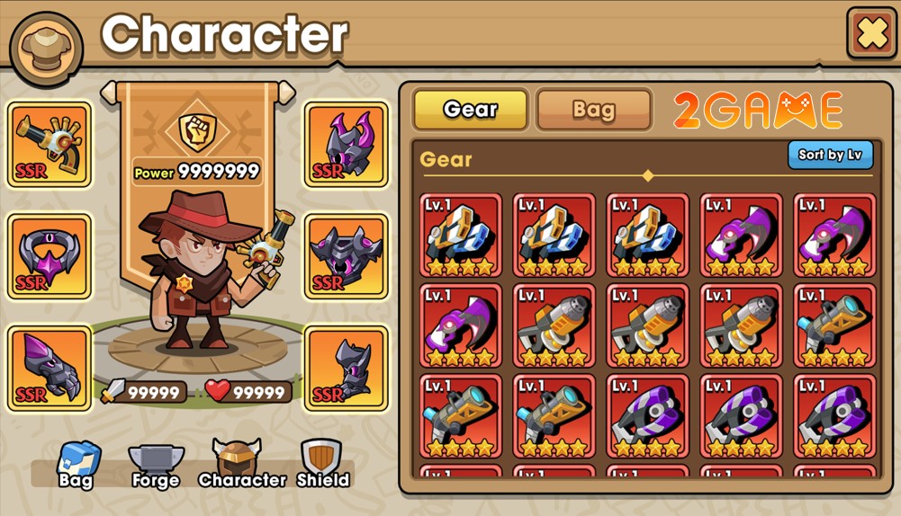 game sinh tồn roguelike Gungoon.io