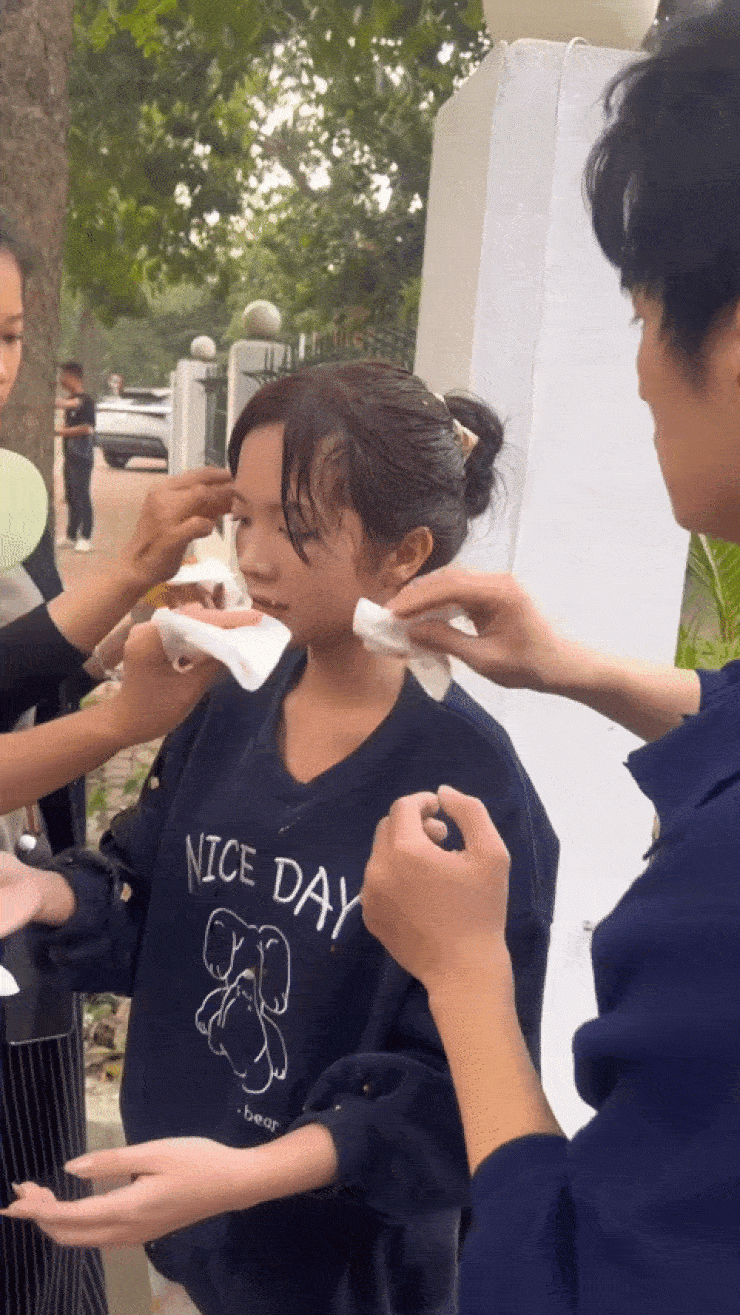 Hậu trường cảnh nữ chính 'Cha tôi người ở lại' bị ném 100 quả trứng vào người - 3